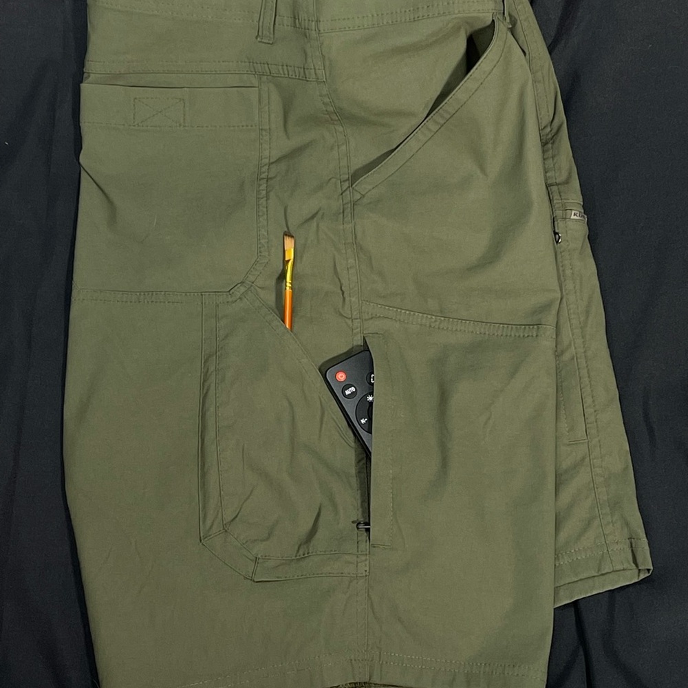 Kuhl Men's Olive Renegade Performance Shorts: Utility, style & comfort meet! - Picture 4 of 10